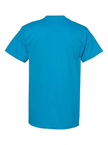 Alstyle AL1901 Adult 5.1 oz., 100% Cotton T-Shirt Turquoise L Like New