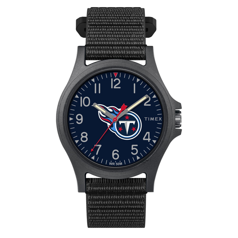 TIMEX MEN'S NFL PRIDE 40MM WATCH - BLACK - Tennessee Titans - Brand New