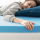 ZINUS 2 IN. NO POCKET GEL COOLING FOAM MATTRESS TOPPER QUEEN OLB-MGT-200Q - BLUE - Like New