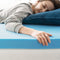 ZINUS 2 IN. NO POCKET GEL COOLING FOAM MATTRESS TOPPER QUEEN OLB-MGT-200Q - BLUE - Like New