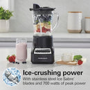 HAMILTON BEACH WAVE CRUSHER BLENDER FOR SMOOTHIES - BLACK & STAINLESS STEEL - Like New