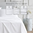 PURITY LINEN CLOSET KING SIZE SHEET SET STOP THE AWE LUXURY PERCALE WHITE - Like New