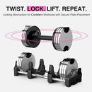 FF Finer Form Finer Form Adjustable Dumbbells 5-32.5LB - BLACK & STEEL - Like New