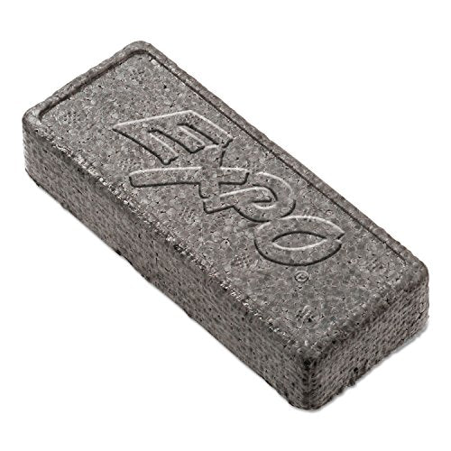 EXPO DRY ERASE SOFT PILE BLOCK WHITEBOARD ERASER 5-1/8" X 1-1/2" - CHARCOAL - Like New