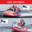 Airhead Mable Inflatable Towable Tube 1-4 Rider Models 53-2213-D2C - Stripes - Brand New