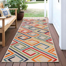 Superior Indoor/Outdoor Runner Rug Ares Collection 2' 3" x 8', Cream - Brand New
