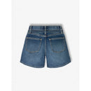 WONDER NATION GIRLS BAGGY DENIM SHORTS - SIZE: YOUTH 14 - MEDIUM ENZYME BELTED - Brand New