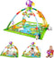 Fisher-Price Baby Playmat Rainforest Music & Lights Deluxe Gym with 10+ Toys - Like New