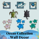 Comfy Hour Under the Sea Collection 14" Metal Art Ocean Fish Wall Decor Blue - Brand New