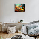DEORAIO Flower ButterflyWall Canvas Wall Art Colorful Scenery - B0DB1XQH3C - Brand New