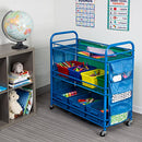Honey Can Do 3-Tier Rolling Teacher's Activity Cart CRT-03477 - Blue - Brand New