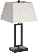 BRIGHTEVER Set of 2 Touch Control Table Lamps JT15009.C12 - Black Linen Cream Like New