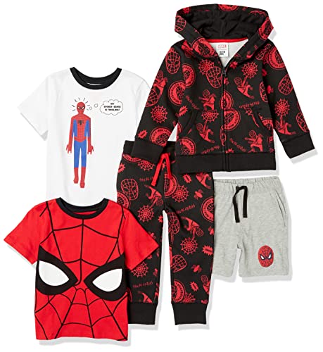 Amazon Essentials Disney | Marvel | Star Wars Boys Toddlers' Sets Pack of 5 - Like New