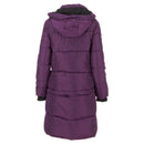 CANADA WEATHER GEAR WOMEN'S LONG PUFFER, BLACKBERRY WINE, MEDIUM - Brand New