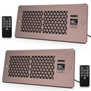 MATULSA Register Booster Fan 2-Pack, 4" x 10" Register, Remote Control - Bronze - Like New