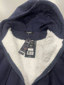BLU ROCK NEW YORK SOFT & WARM SHERPA FLEECE LINING JACKET, SIZE : M - NAVY - Like New