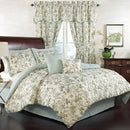 Waverly Felicite Set with Coordinating Bed Skirt and 2 Throw Pillows and 2 Shams - Brand New