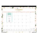 ‎BLUE SKY 2026 DAY DESIGNER DESK PAD CALENDAR 22" X 17" COMING UP ROSES - WHITE - Like New