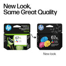 HP 67XL Tri-Color High-Yield Ink Cartridge Works DeskJet, Envy, 3YM58AN - Like New