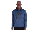 CANADA WEATHER GEAR MEN'S 1/4 ZIP BIRDSEYE SWEATER - SIZE: MEN L - BLUE - Brand New