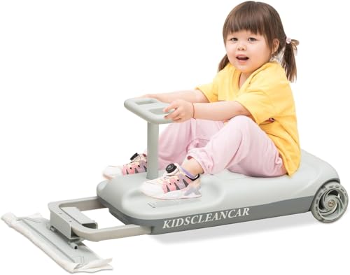 GENERIC 12V RIDEON CAR WITH CLEANING FUN 3 IN 1 GOKART SOFTSTART 5SPEED - GRAY - Like New