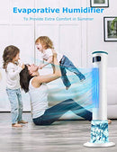 BREEZEWELL 2-in-1 Evaporative Air Cooler 43" Tower Fan w/Cooling Humidification - Brand New