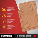 Motor Trend FlexTough Advanced Heavy Duty Rubber Car Floor Mats & Cargo Liner - Like New