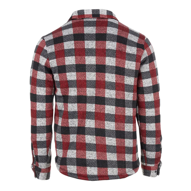 CWG025Y3440 CANADA WEATHER MEN’S SHERPA LINED BUFFALO PLAID JACKET SIZE XL - RED - Brand New
