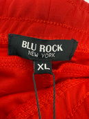 BLU ROCK MEN'S SLIM-FIT TECH FLEECE JOGGER PANTS - SIZE: MEN XL - RED - Brand New