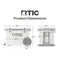 RTIC 52 QUART ULTRA-LIGHT WHEELED HARD COOLER - WHITE/GRAY - Like New