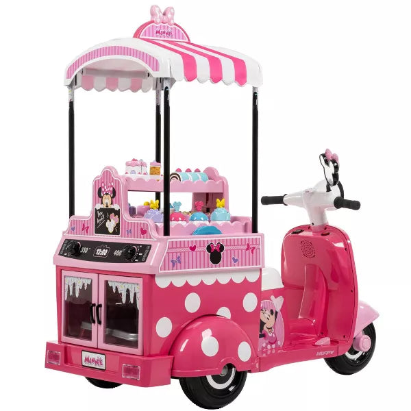 HUFFY DISNEY MINNIE MOUSE BAKERY CART BATTERY RIDE-ON - 6V - AGE 3+ - PINK - Like New