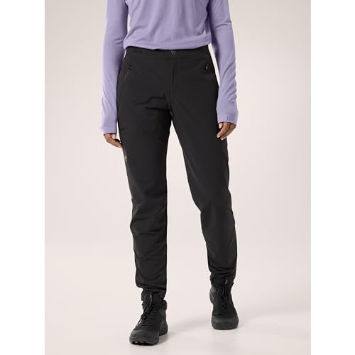 ARC'TERYX GAMMA LIGHTWEIGHT PANT WOMEN'S, SOFTSHELL PANT SIZE 4 REGULAR - BLACK - Brand New