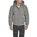 C1J05034 Champion Men's Varsity Bomber Puffer Jacket Heather Grey Wool Hoody L - Brand New
