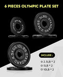 ABOVEGENIUS CAST IRON 2-INCH OLYMPIC WEIGHT PLATES, 35LBS, - Scratch & Dent