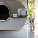 OMEGA PAW ROLL 'N CLEAN SELF CLEANING LITTER BOX NRA15-V5.0 - GREY - Like New