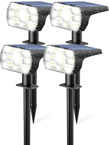 Kaxiida Solar Lights Outdoor Waterproof IP68, 3 Lighting Models Solar Powered - Like New