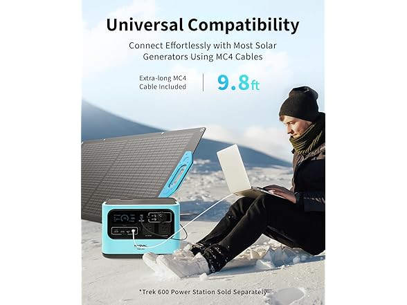 RAYOVAC SUN SNARE 100-WATT FOLDABLE SOLAR PANEL IP67 WATERPROOF - BLACK/BLUE - Like New