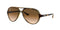 RAY-BAN RB4125 `CATS 5000 AVIATOR` LIGHTHAVANA CLEARGRADIENTBROWN BROWN LENSES - Like New