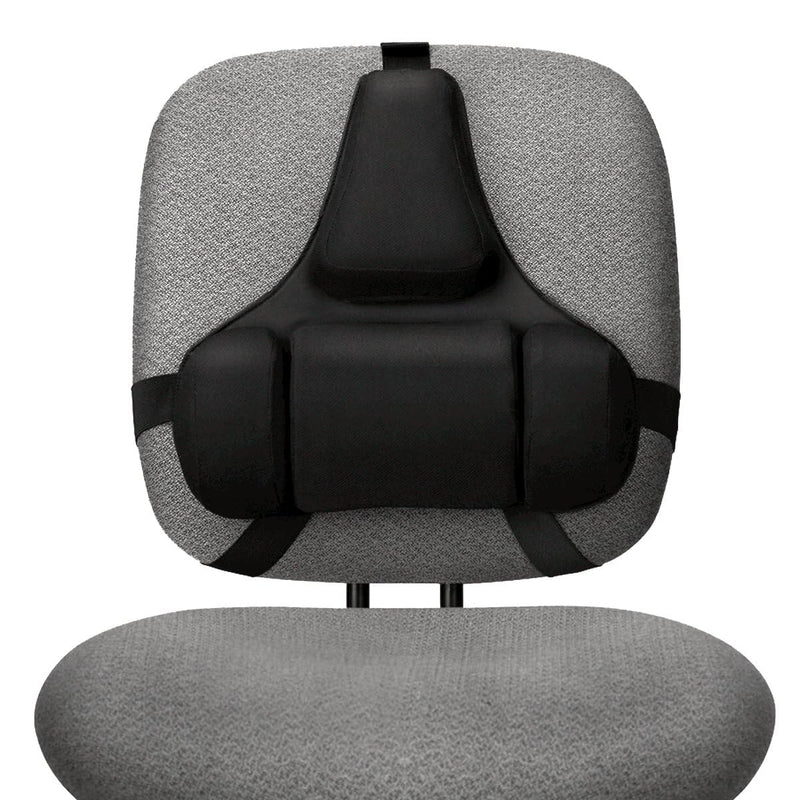 FELLOWES PROFESSIONAL SERIES BACK SUPPORT, BLACK (8037601) - BLACK - Like New