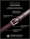 CARLO FELLINI BELTS FOR MEN - MEN'S DRESS BELT - HAND MADE 100% COW LEATHER - Like New