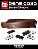 Bene Casa Professional Double-9 Domino Set with Elegant Wooden Box - Like New