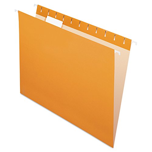81607 Pendaflex 1/5 Cut Hanging Folders, Letter Size, 25/BX (81607) - ORANGE - Brand New