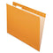 81607 Pendaflex 1/5 Cut Hanging Folders, Letter Size, 25/BX (81607) - ORANGE - Brand New