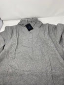 BLUE ICE MEN'S WAFFLE KNIT THERMAL HENLEY HOODIE - SIZE: 2XL - HEATHER GRAY - Like New