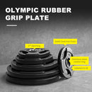 LIONSCOOL Olympic Grip Weight Plates, Adjustable Fit to Lift ZD-BAEF-9HF8, 35LB - Like New