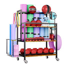 Easycom Home Gym Storage 4 Tier Large Capacity Rack for Dumbbells - BROWN - Like New
