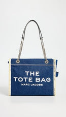 MARC JACOBS WOMEN'S THE MEDIUM TOTE-BAG-2F4HTT018H05-DARK WASH - Brand New