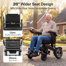 TIVARO 35 MILES LONGEST RANGE ELECTRIC WHEELCHAIR - BLACK - Like New