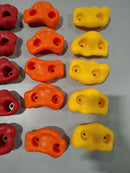 GENERIC 25PC CLIMBING HOLDS SET WITH MOUNTING HARDWARE AND SCREWS - Like New