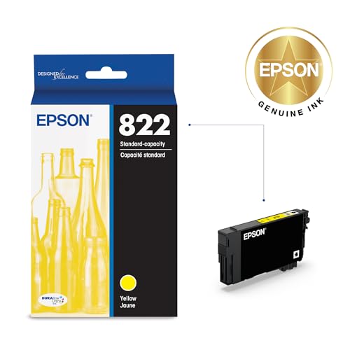 EPSON 822 DURABRITE ULTRA INK STANDARD CAPACITY YELLOW (T822420-S) - YELLOW - Brand New